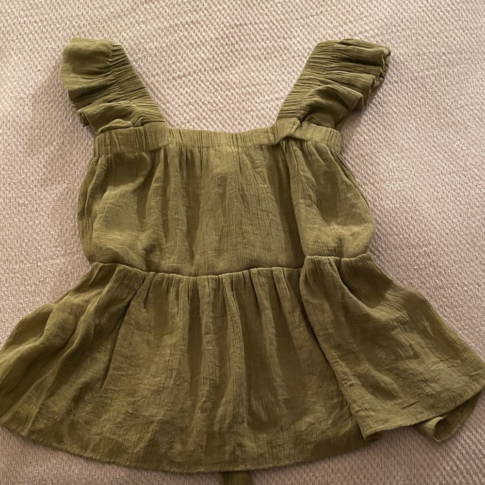 Olive Green Women's Top
